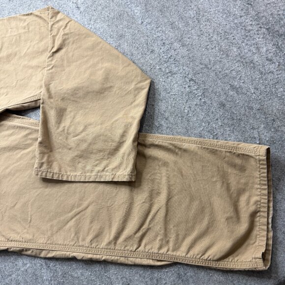 Carhartt Carpenter Pants Men 42 x 32 Beige Canvas Original Dungaree Fit B151 - Picture 2 of 16